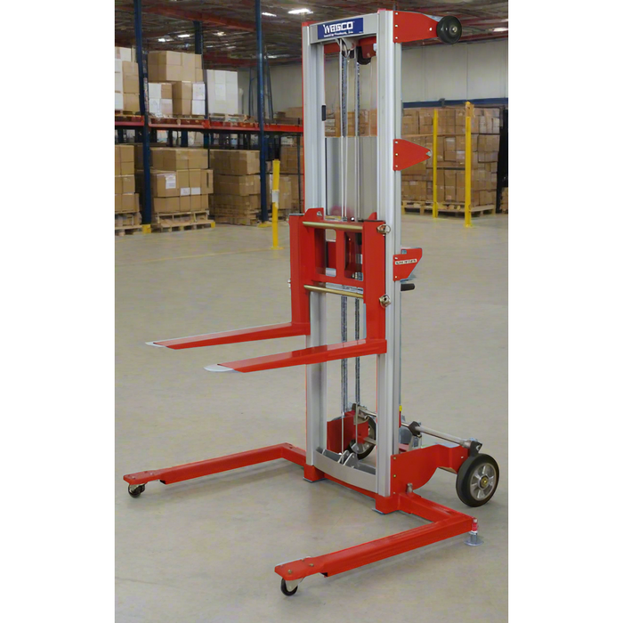 Wesco 273514 HWLSD‑5 Adjustable‑Straddle Hand Winch Lifter – 500 lb Capacity, 47″–70″ Lift