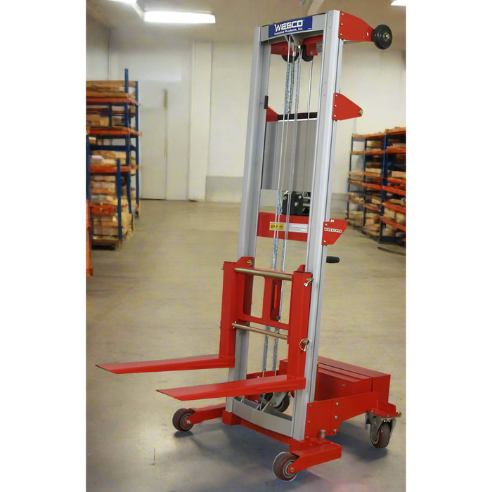Wesco 273515 HWLCB‑3.5 Counter‑Balance Straddle Hand Winch Lifter – 350 lb Capacity, 140″ Lift