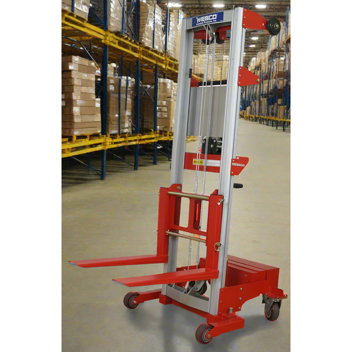 Wesco 273517 HWLCB‑5 Counter‑Balance Straddle Hand Winch Lifter – 500 lb Capacity, 47″/70″ Lift