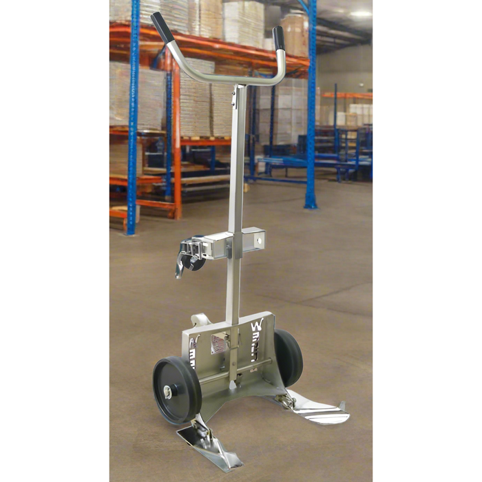 Wesco 240020 Knock‑Down Drum Truck – 1,000 lb Capacity (Steel or 304 SS)