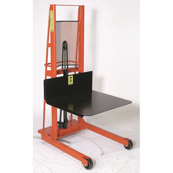 Wesco 260050 Economy Large Platform Hydraulic Stacker – 1,000 lb, 60″ Lift, 32″×30″ Platform