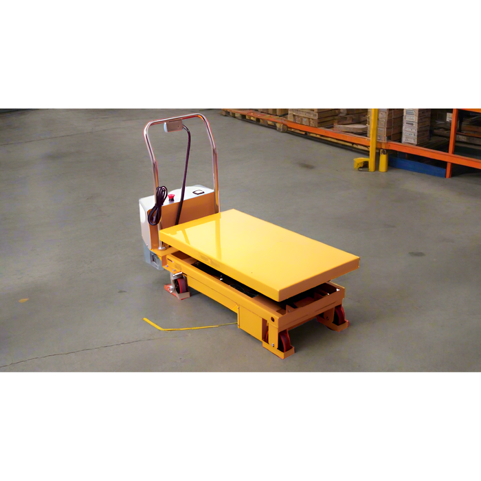 Wesco Powered Lift Scissors Table – 770 lb Double Scissor, 51.5″ Lift | Model 273713