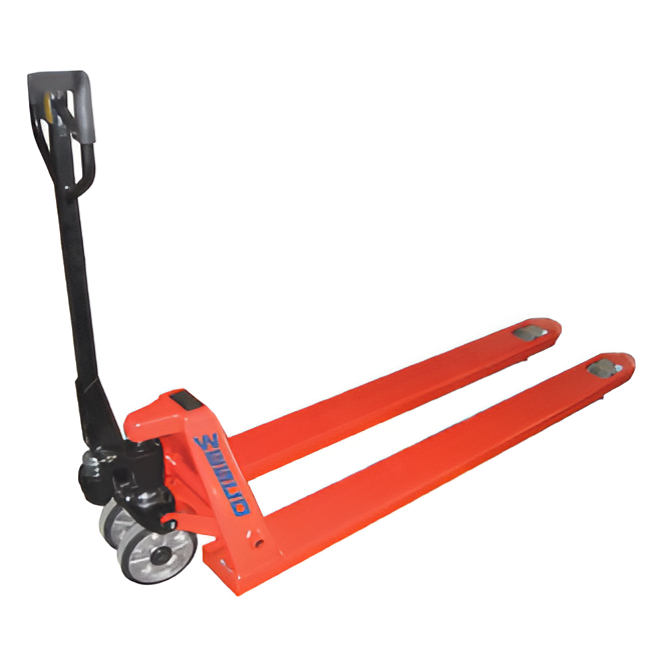 Wesco PT70 Extra‑Long Fork Pallet Truck – 4,400 lb Capacity, 27″×70″ Forks (Part 272701)