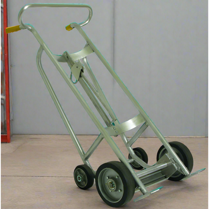 Wesco ABT‑10‑SC‑B Manual Aluminum Drum Truck – 1,000 lb Capacity, Brake