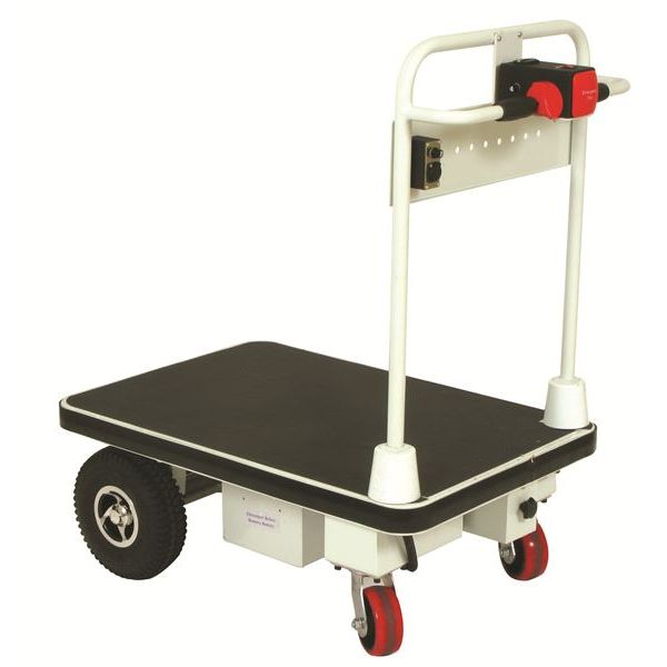 Wesco 272414 Power‑Drive Platform Truck – 24″ × 48″ Steel Deck, 1,100 lb Capacity