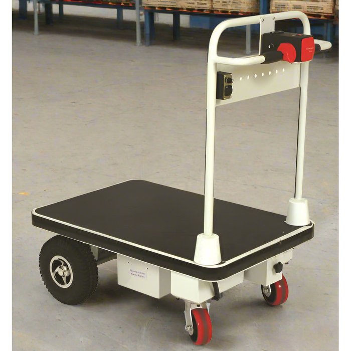 Wesco 272414 Power‑Drive Platform Truck – 24″ × 48″ Steel Deck, 1,100 lb Capacity