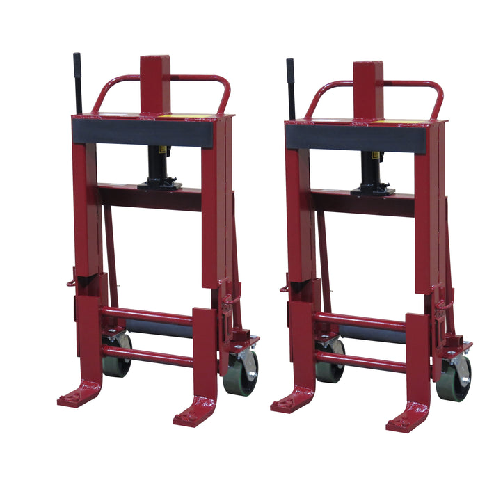 Wesco 260093 Rais‑N‑Rol™ Machinery Mover (Pair) – 6,000 lb Capacity, 12″ Hydraulic Lift