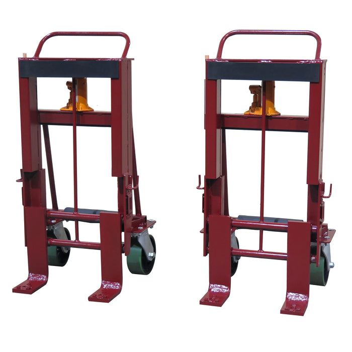 Wesco 260094 Rais‑N‑Rol™ 8,000 lb Machinery Mover (Pair) – 6″ Hydraulic Lift, 23″×21.75″