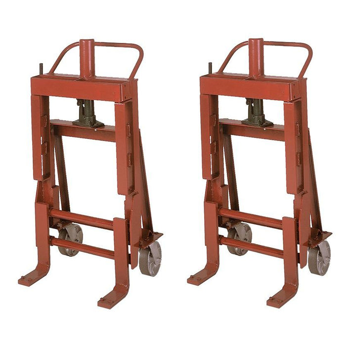 Wesco 260092 Rais‑N‑Rol™ Machinery Mover (Pair) – 4,000 lb Capacity, 12″ Hydraulic Lift