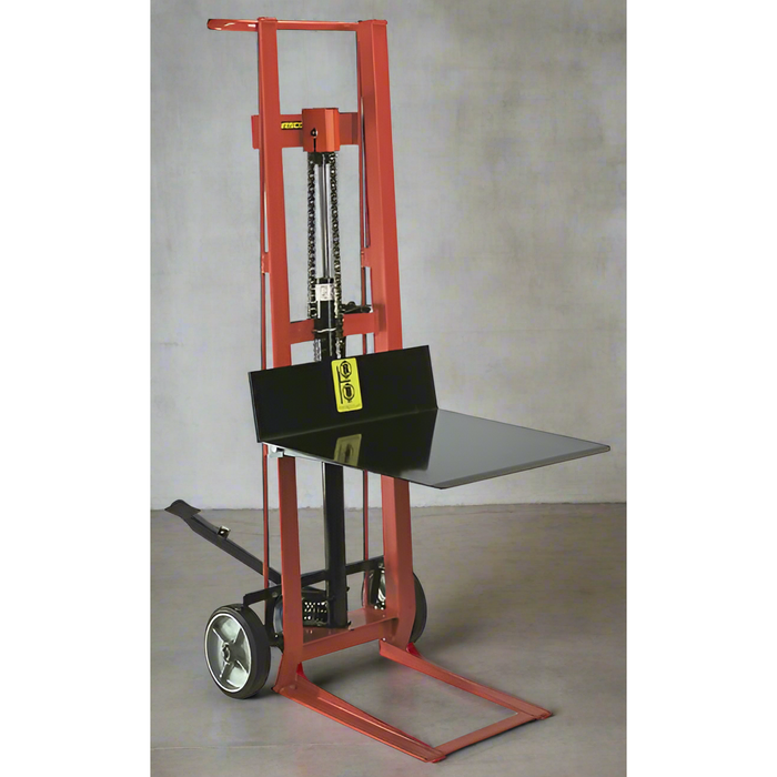 esco PL‑54‑2222 Two‑Wheel Hydraulic Pedalift – 750 lb, 22″×22″ Platform, 54″ Lift