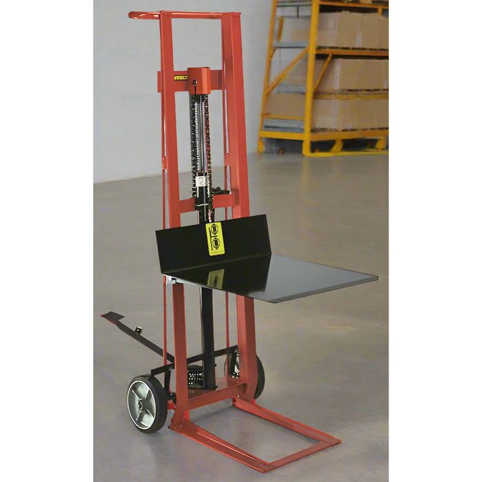 Wesco Two‑Wheel Hydraulic Pedalift PL‑54‑2230 – 750 lb, 30″×22″ Platform, 54″ Lift