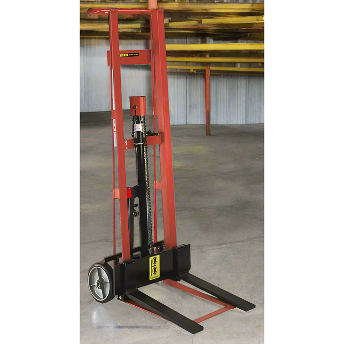 Wesco 2‑Wheel Hydraulic Pedalift PL‑54‑F – 750 lb, 3″×18″ Forks, 54″ Lift