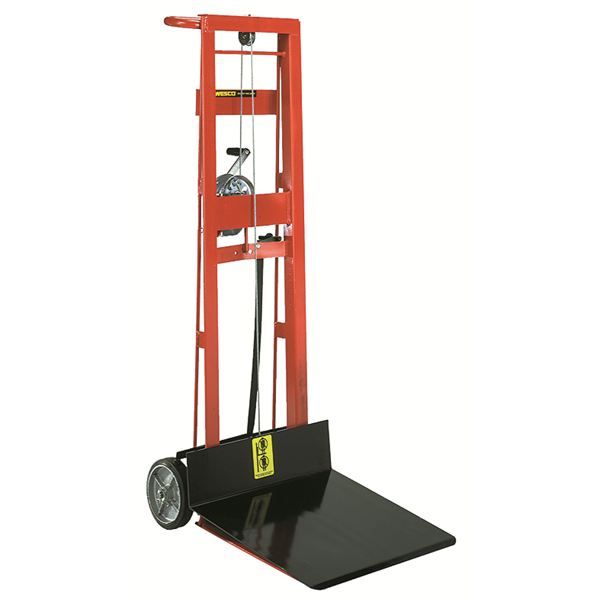 Wesco WPL‑54‑2230 Two‑Wheel Winch Pedalift – 750 lb, 30″×22″ Platform, 54″ Lift