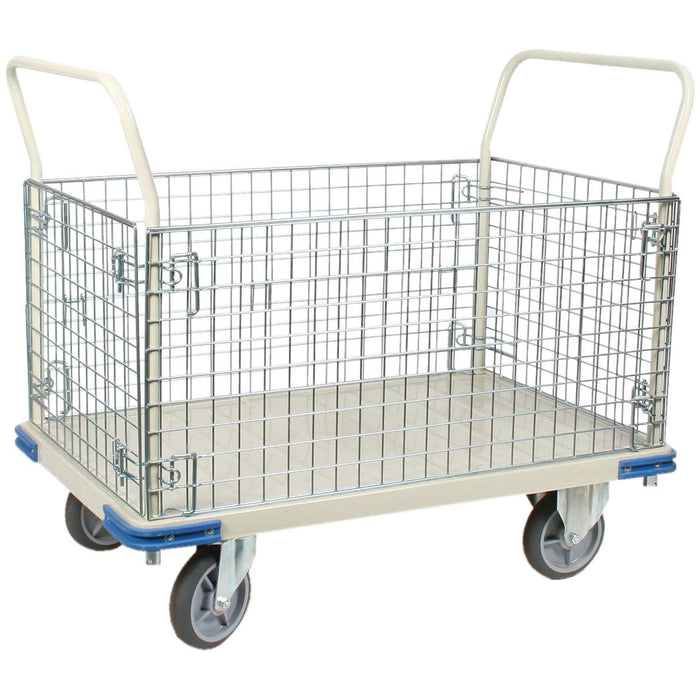 Wire Caged Steel Platform Truck | Wesco Industrial Products
