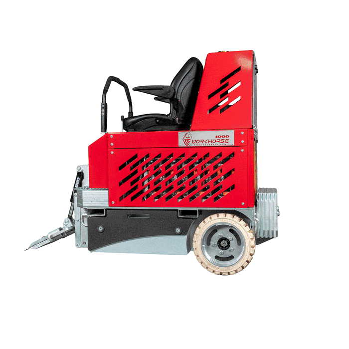 Workhorse 1000e 48 V Battery Ride‑On Floor Scraper – Compact & Long‑Run Commercial Cleanup