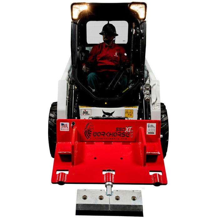 Workhorse XT450 Skid Steer Floor Scraper Attachment – 610 lb Heavy-Duty